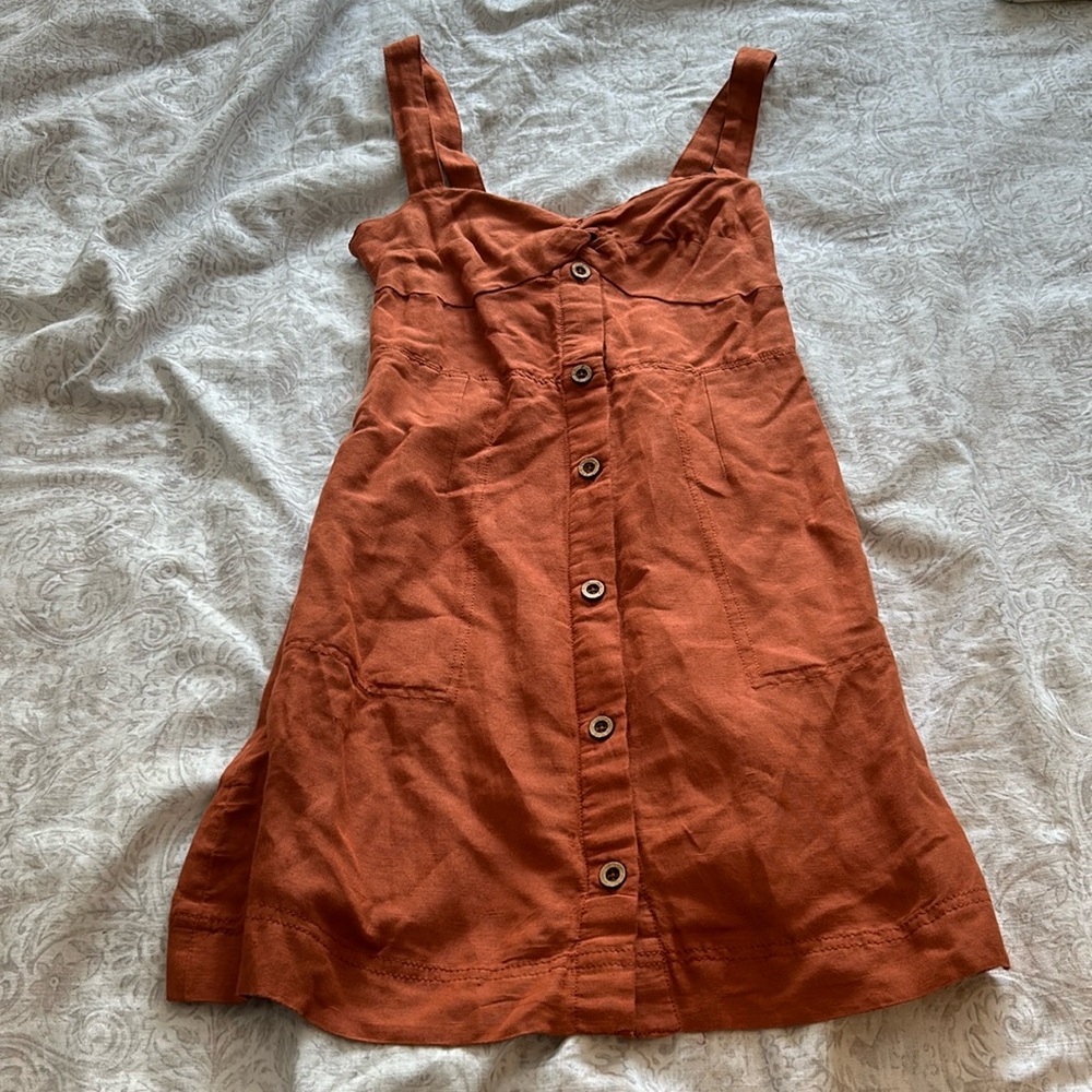 anthropology - Maeve burnt orange dress